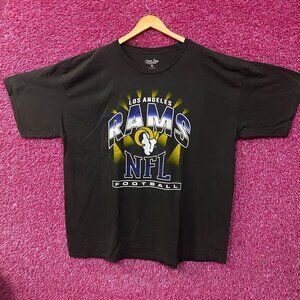 Junk Food Clothing Los Angeles Rams NFL Football Chrome Flea Market T-Shirt 2XL